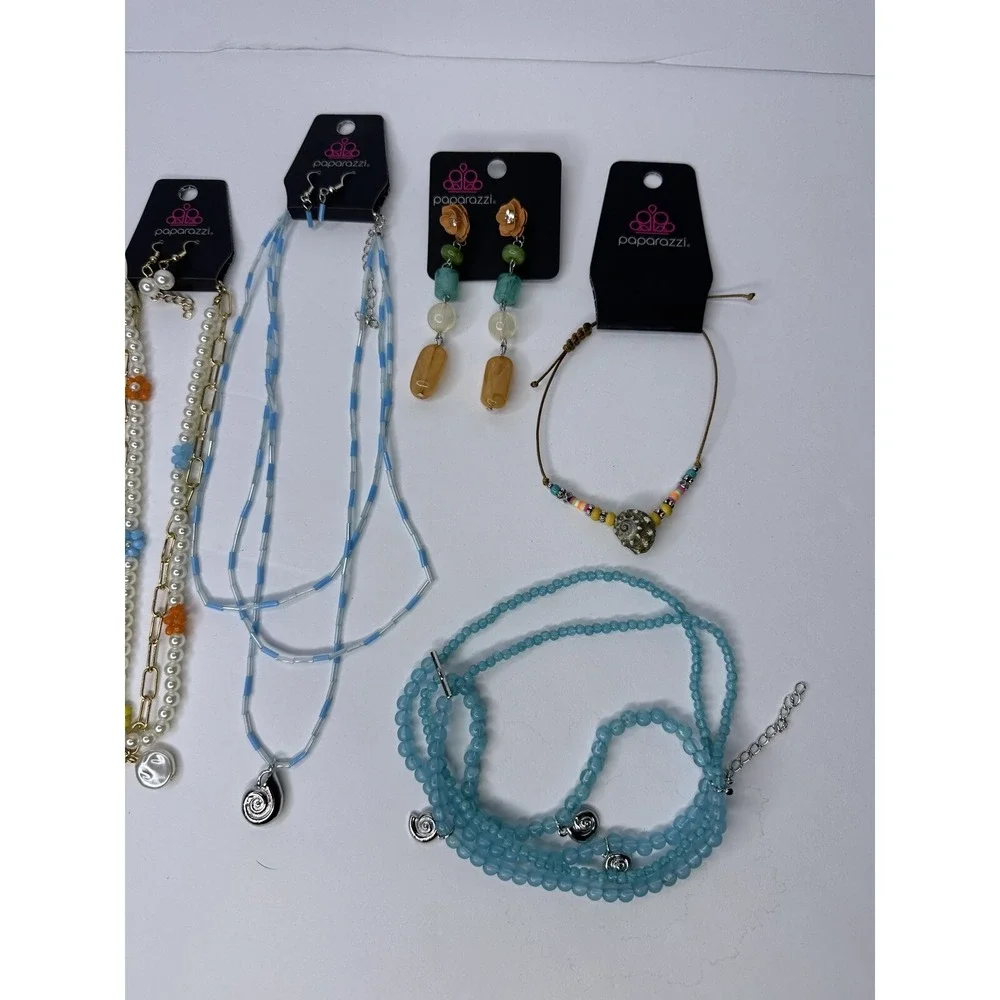 paparazzi jewelry lot bulk Beach theme necklaces, Earrings and bracelet